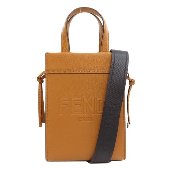 FENDI Brown Leather Bag - Picture 1 of 11